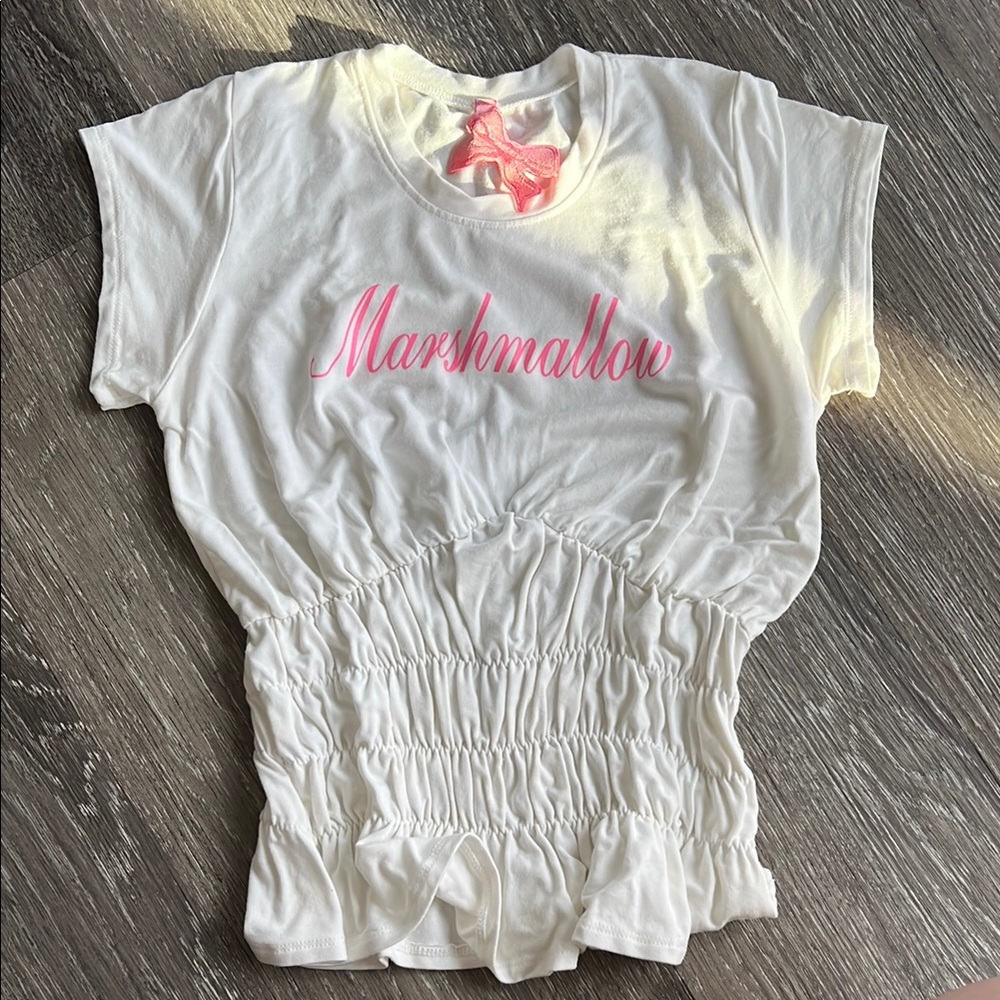 Omighty White Ruched Women's Top